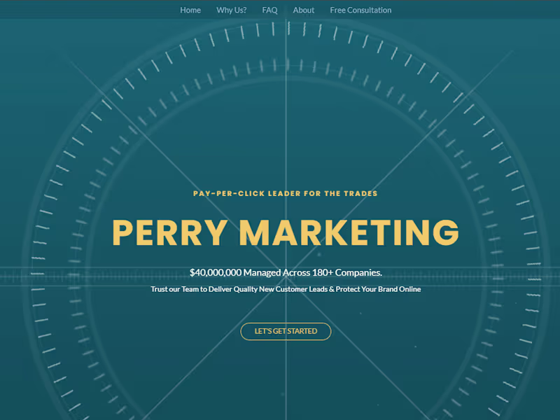 Cover image for Perry Marketing — High-Converting Landing