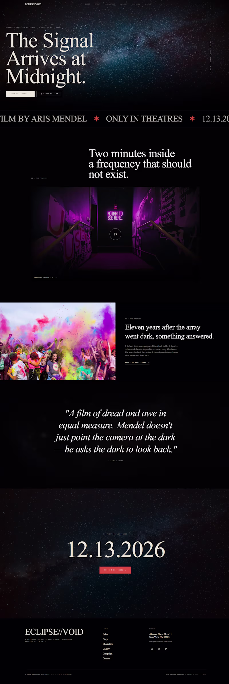Cover image for Cinematic Film Campaign Project