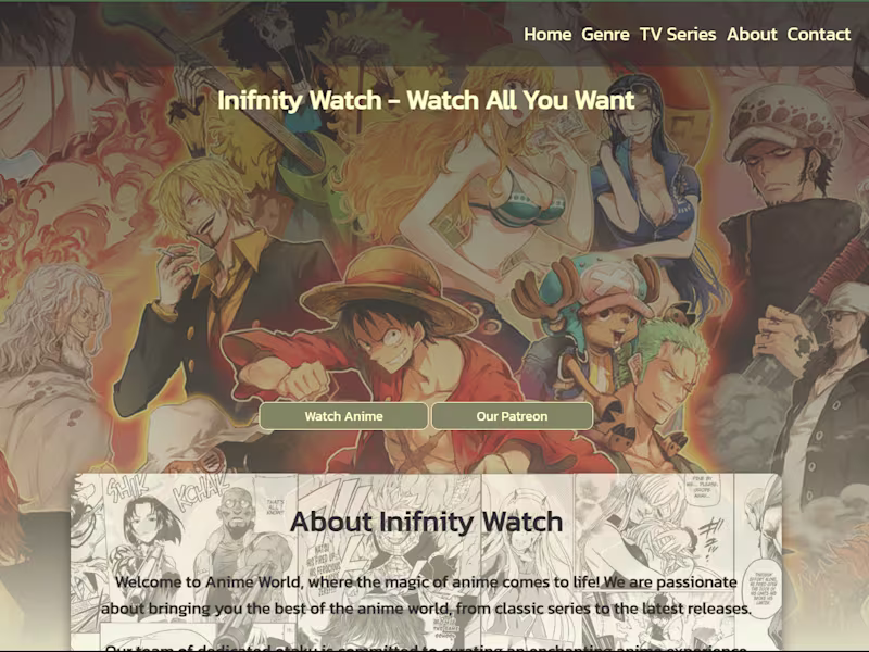 Cover image for An Anime Watching Site(Front-end)