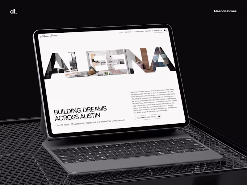 Cover image for Aleena Homes | Content Management in Framer
