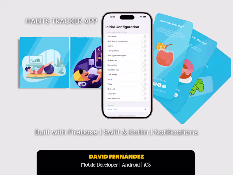 Cover image for Habits Tracker App – iOS & Android