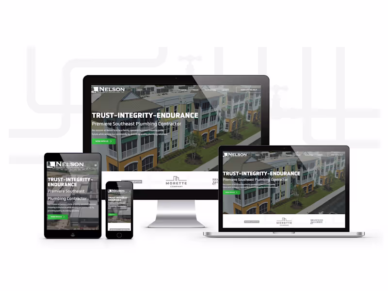 Cover image for Nelson Plumbing Website Design and