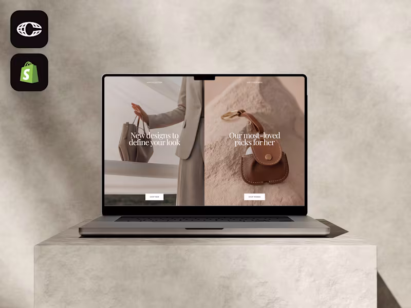 Cover image for Framer eCommerce website made for luxury apparel brand