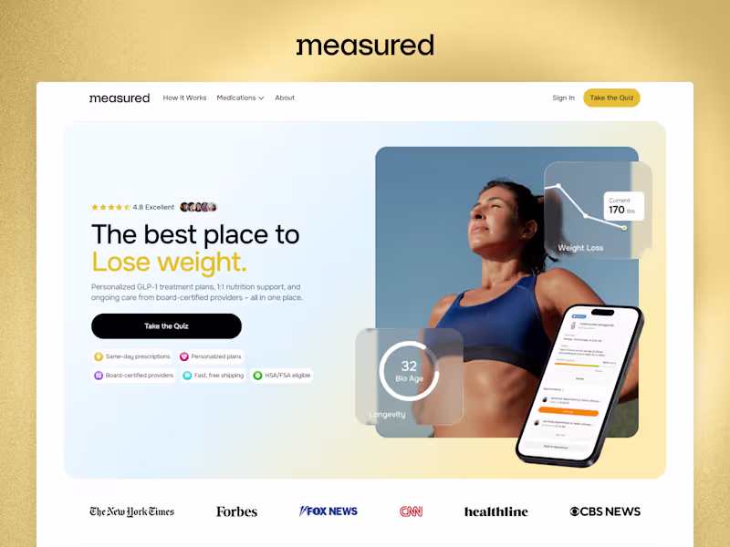 Cover image for Measured Marketing Website | Figma to Framer Development