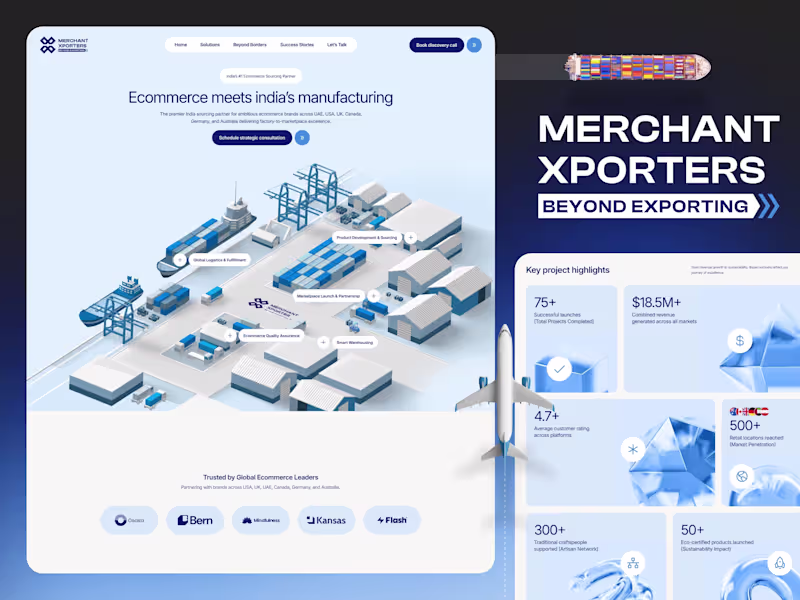 Cover image for Redesigned MerchantXporter’s brand from the