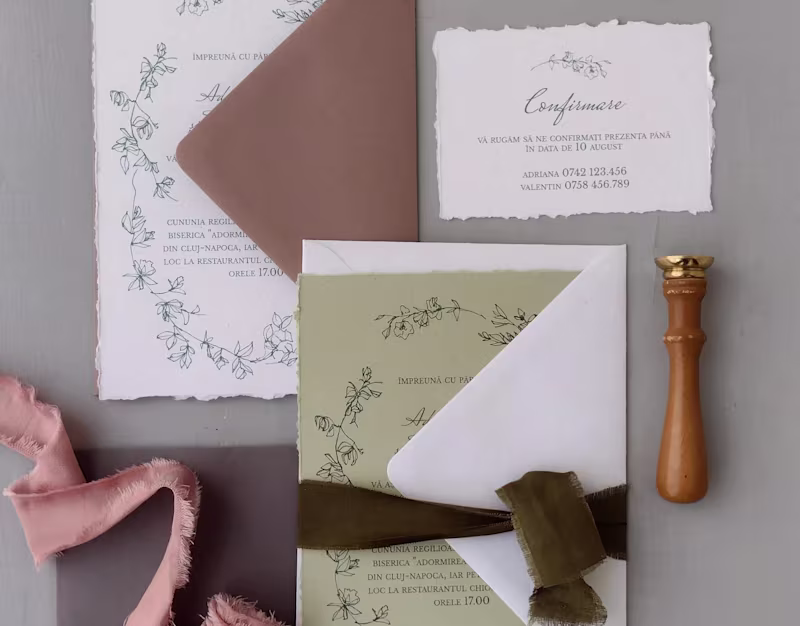 Cover image for Roses, wedding stationery suite