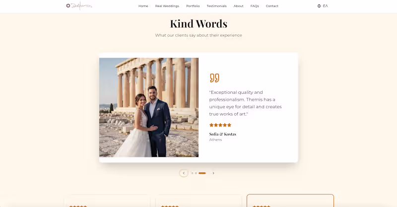 Cover image for Studio Themis - Wedding Photography Portfolio A stunning mul...