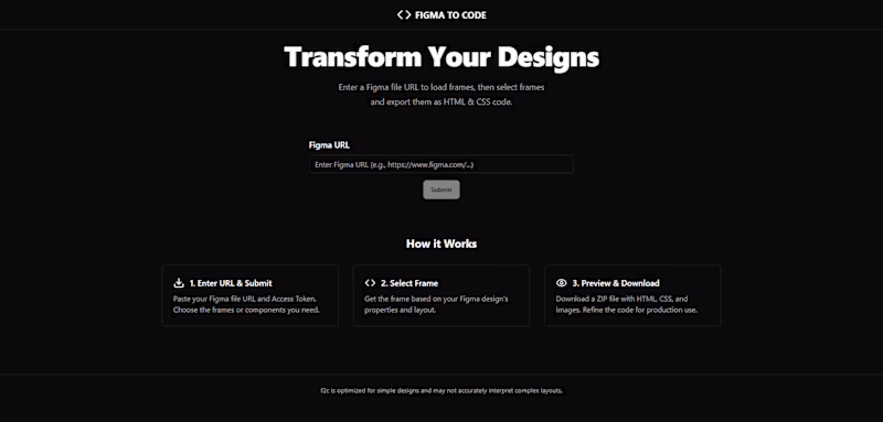 Cover image for Figma to Code Convertor