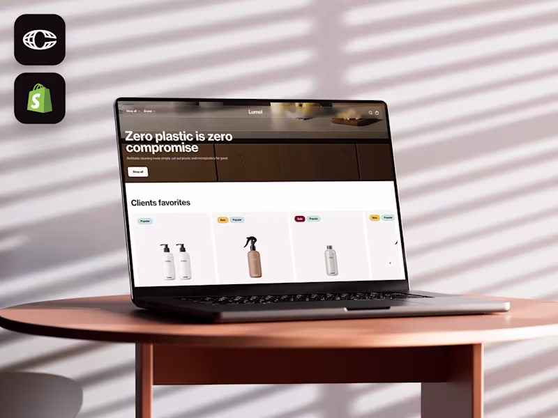 Cover image for Framer eCommerce website made for modern sustainable brands