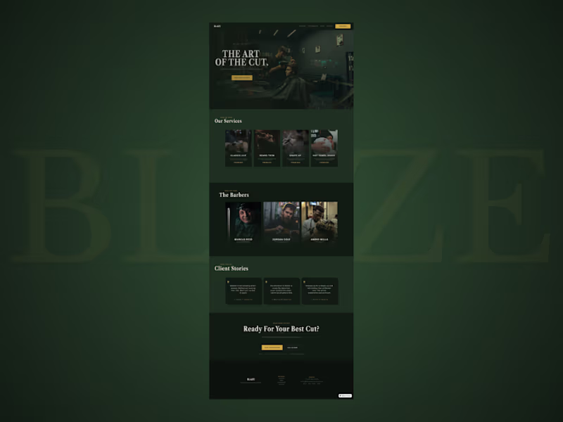Cover image for Landing Page Design — Built & Published in Framer