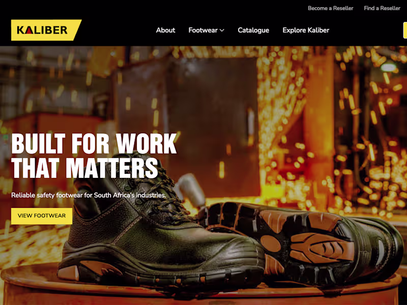 Cover image for Kaliber Footwear