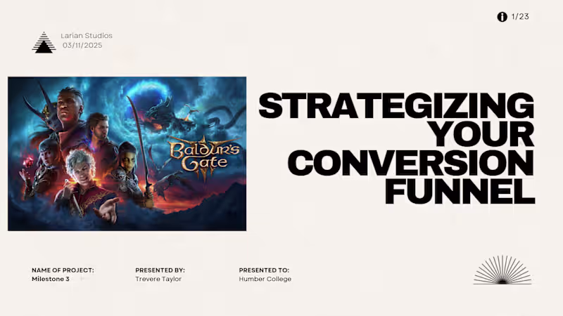 Cover image for BG3 Launch Funnel - Conversion Strategy