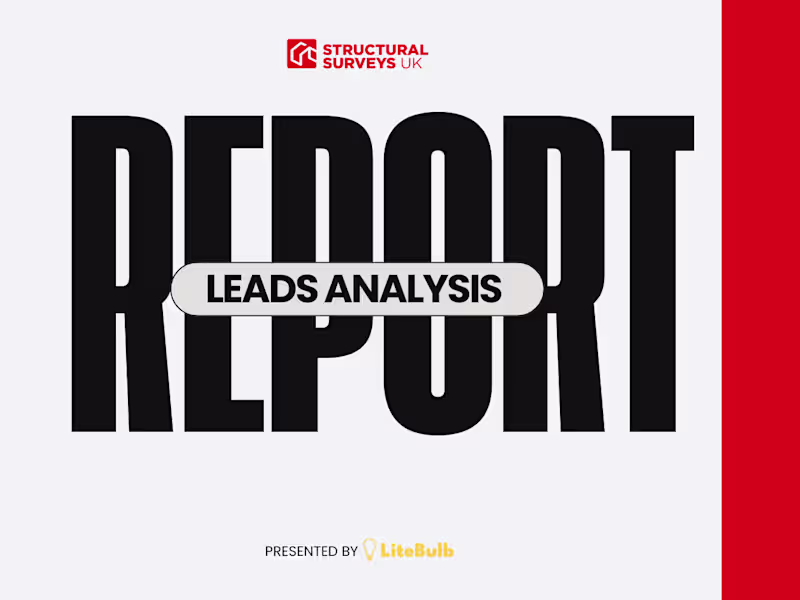 Cover image for SSUK - Lead Gen Report