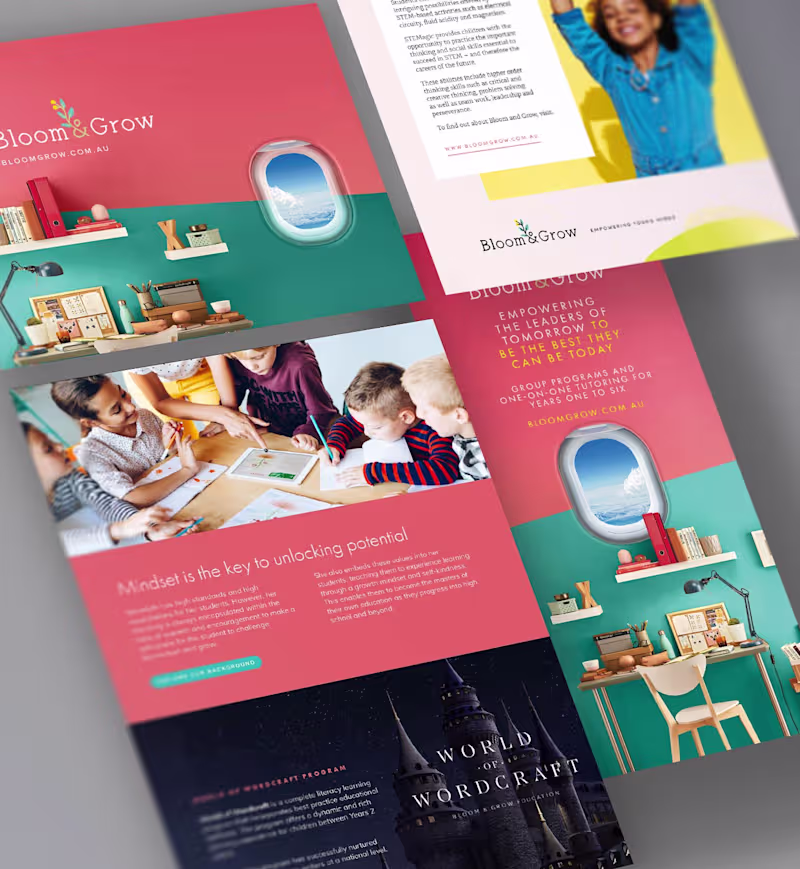 Cover image for Education : Bloom & Grow : Inspire learning and curiosity