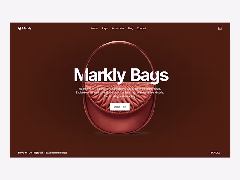 Cover image for Bags E-commerce website