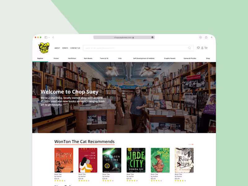 Cover image for Chop Suey Bookstore