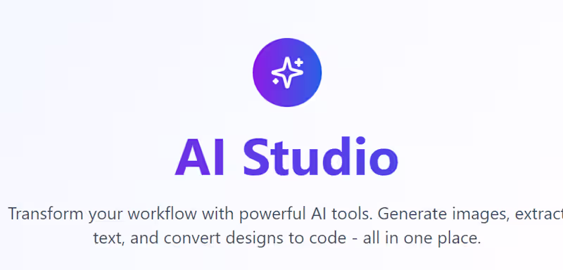 Cover image for AI STUDIO