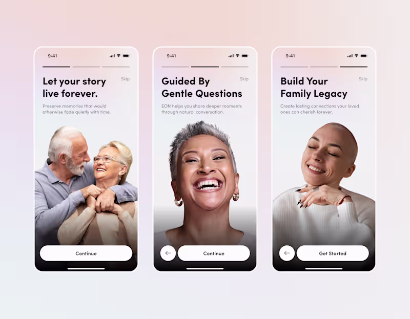 Cover image for Currently designing the onboarding experience for EON, an AI...