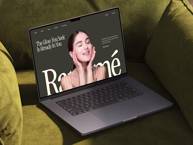Cover image for Ranume - Skincare Website Design