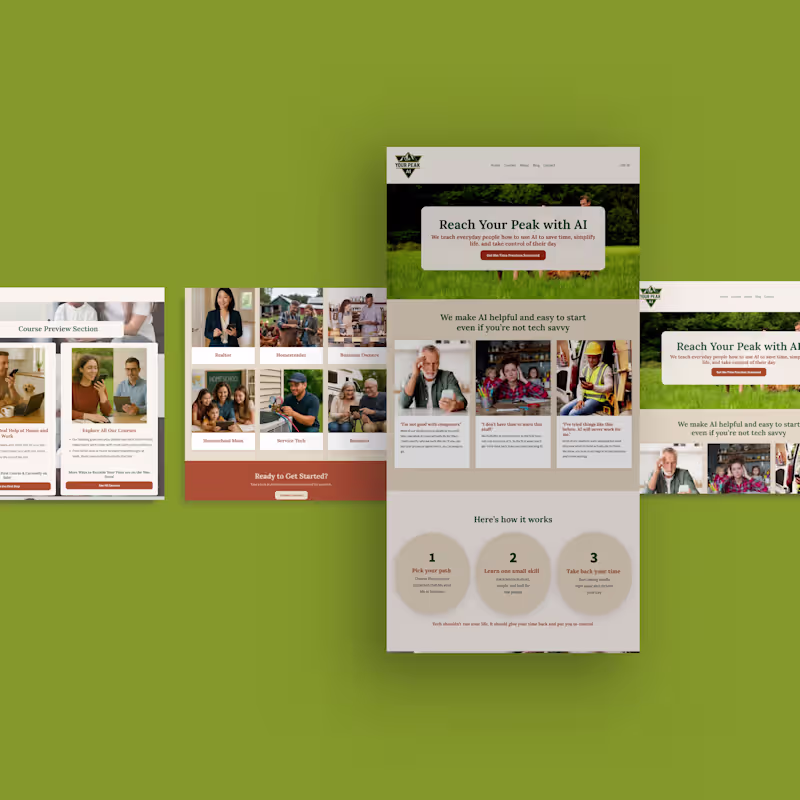 Cover image for YourPeakAI Kajabi Website Design and Automation