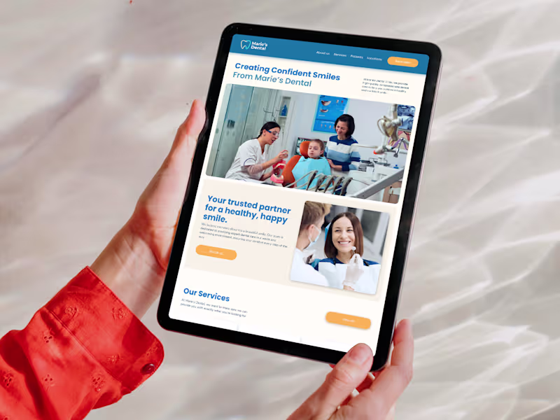 Cover image for Marie's Dental - Dental Clinic Website