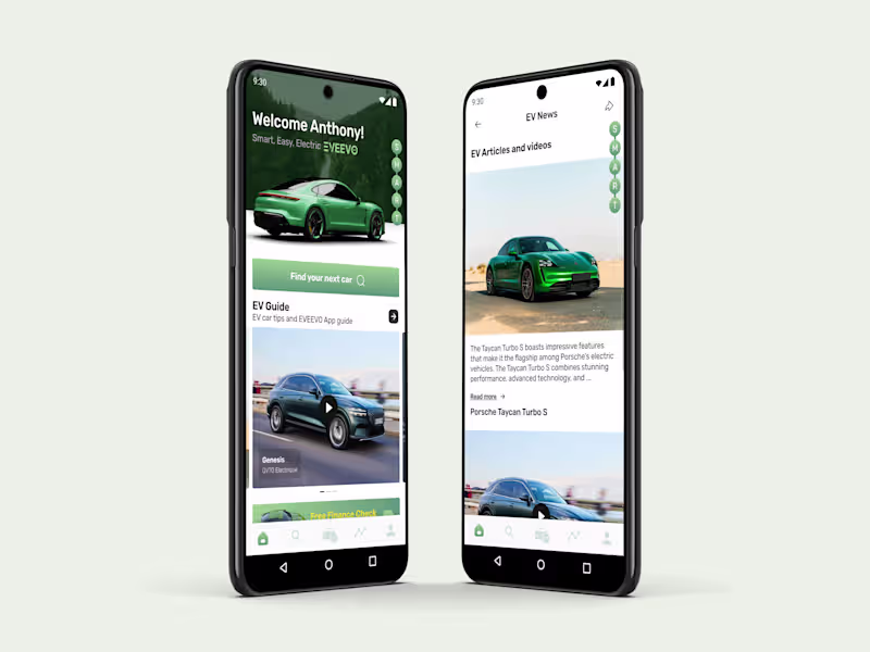 Cover image for Electric Vehicle Marketplace | E-commerce | Mobile UX / UI
