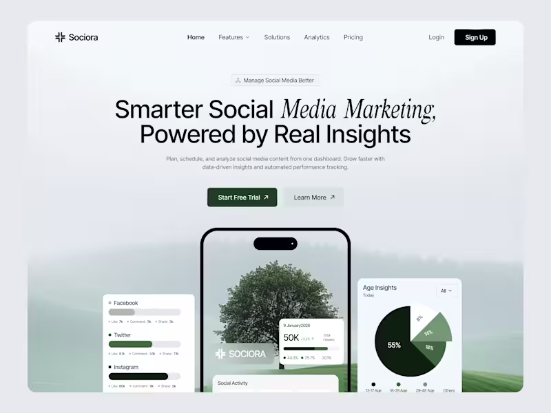 Cover image for Designed a modern social media