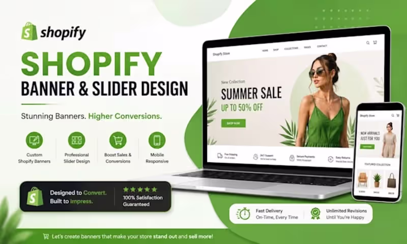 Cover image for I help brands launch and scale high-converting Shopify and Wix 