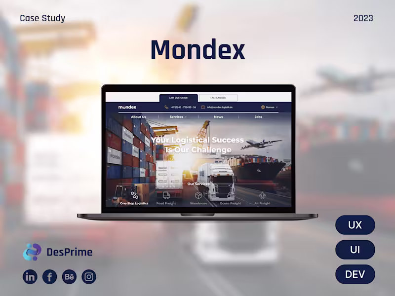Cover image for Logistics Company Web Design & Development