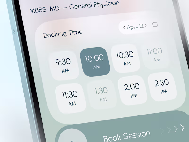 Cover image for Doctor Booking App - UI/UX
A