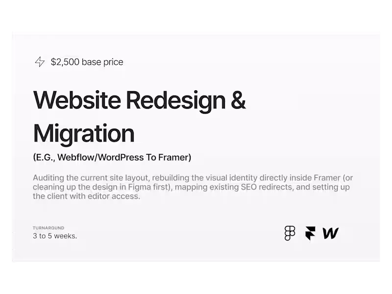 Cover image for Website Redesign & Migration