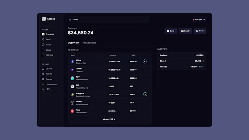 Cover image for Abacus - Crypto wallet