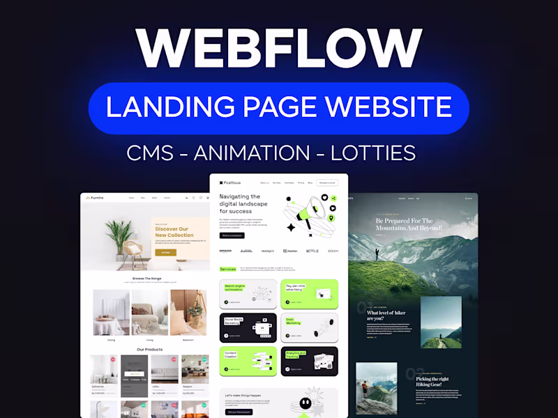 Cover image for Webflow Lading Page