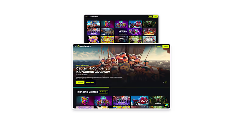 Cover image for KAP Games: A Browser-base Online Gaming Platform for Web3 Gamers