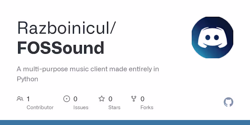 Cover image for FOSSound: A multi-purpose music client