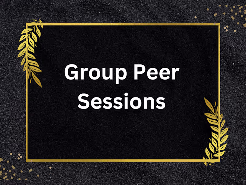 Cover image for Peer Group Sessions