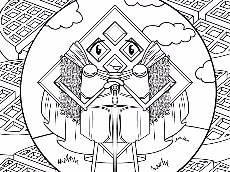 Cover image for Breakfast Pun - Coloring Book 