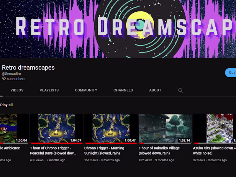 Cover image for Retro dreamscapes