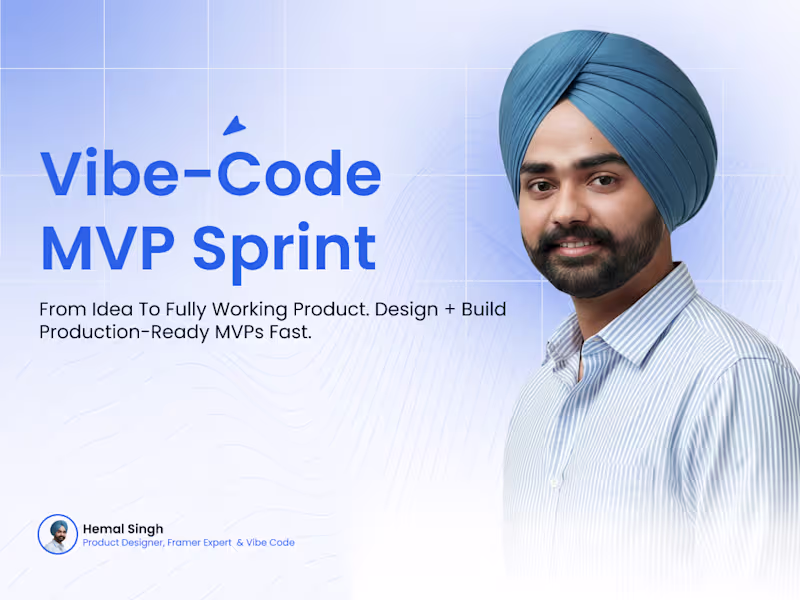 Cover image for Vibe-Code MVP Sprint