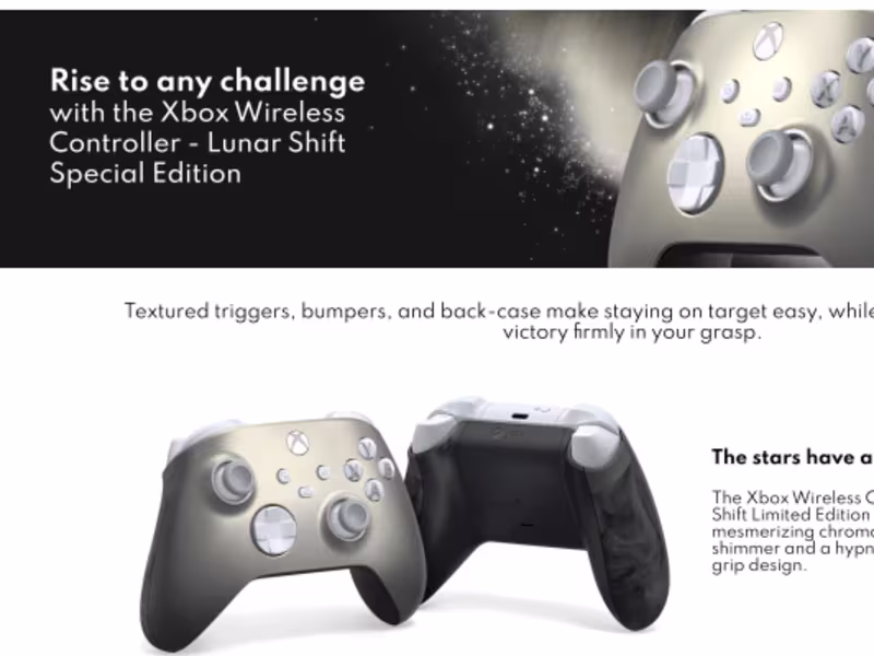 Cover image for Xbox Lunar Shift Spec Ad