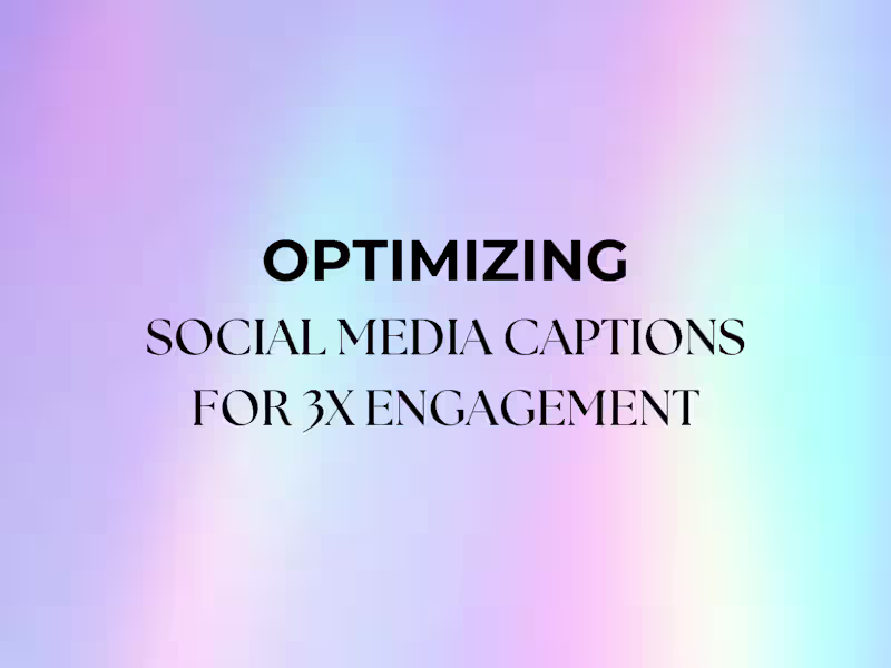 Cover image for Optimizing Social Media Engagement Through Compelling Captions