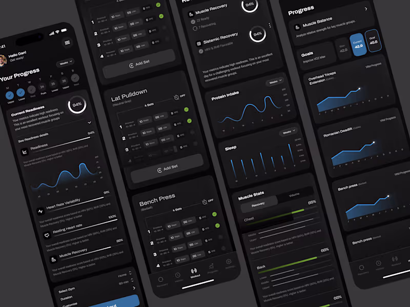 Cover image for Gym App – UI/UX Design