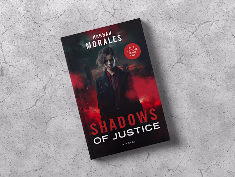 Cover image for Shadows of Justice Thriller Book Cover Design Template