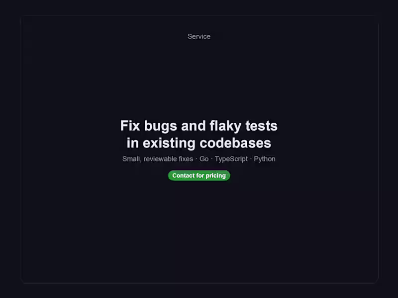 Cover image for Fix bugs and flaky tests in existing codebases