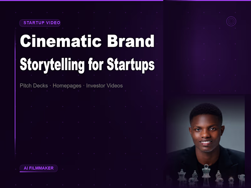 Cover image for Cinematic Brand Storytelling Video for Startups