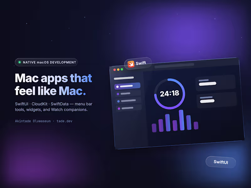 Cover image for Native macOS App Development (SwiftUI)