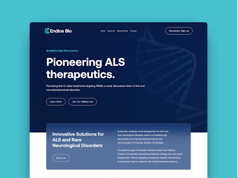 Cover image for Endios Bio Brand Identity and Framer Website Development