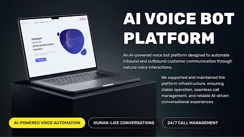 Cover image for 🎙️ AI Voice Bot Platform for Customer Automation
