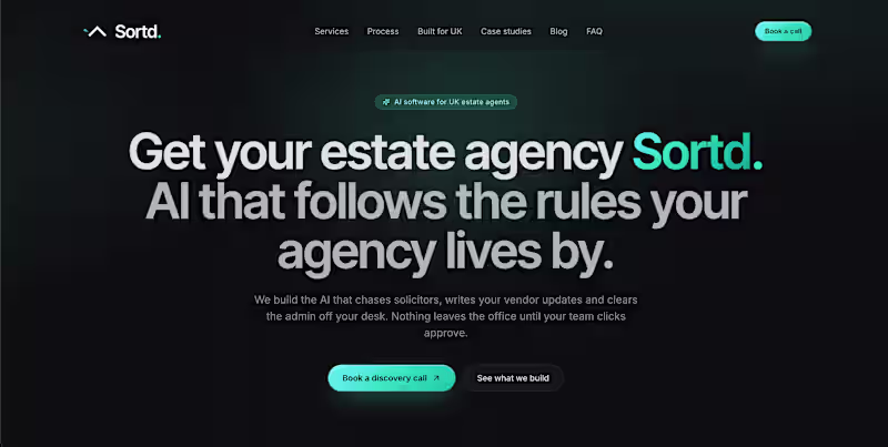 Cover image for Sleek website I built for