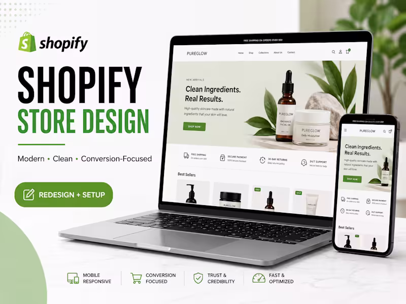 Cover image for Shopify Store Design & Redesign